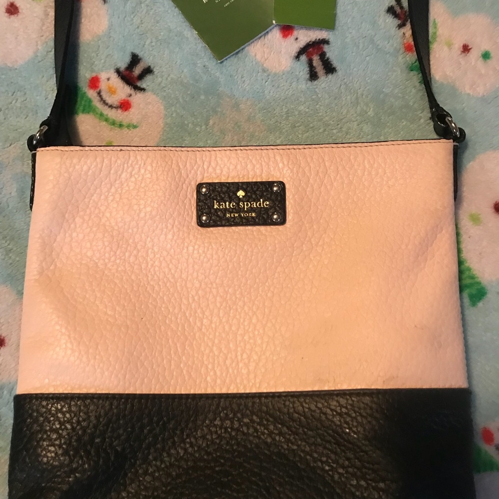 Kate Spade Pink & Black crossbody. GUC - Picture 3 of 8